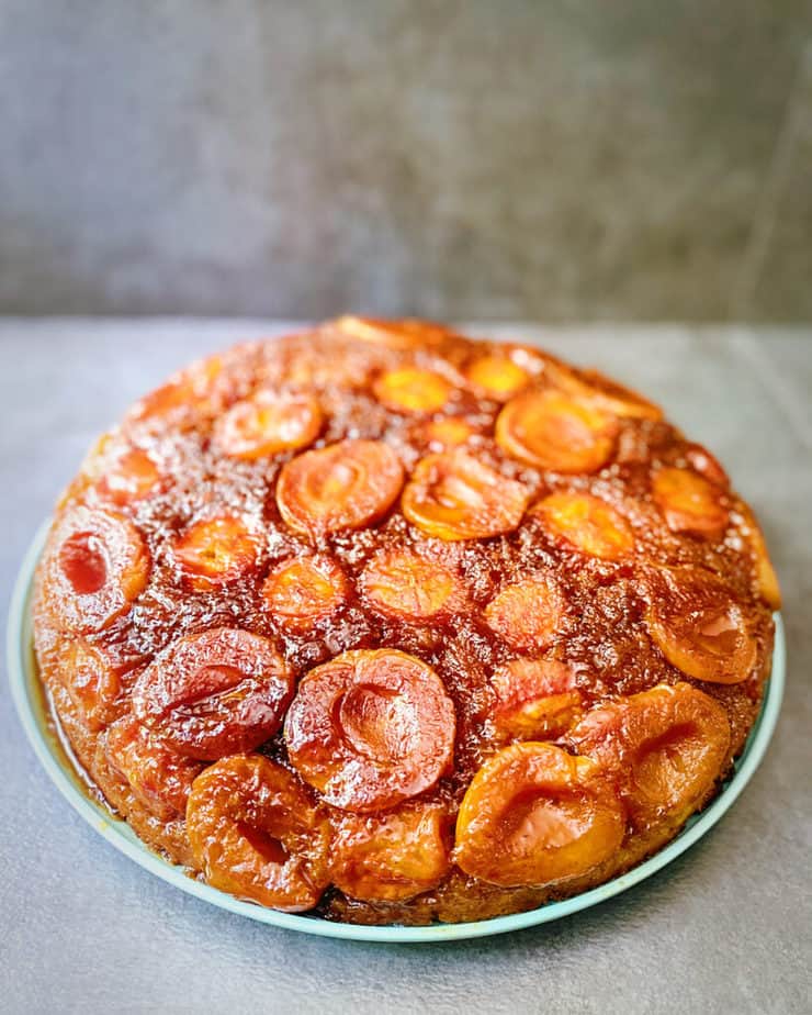Apricot. Banana. UPSIDE DOWN CAKE! From a BOX!