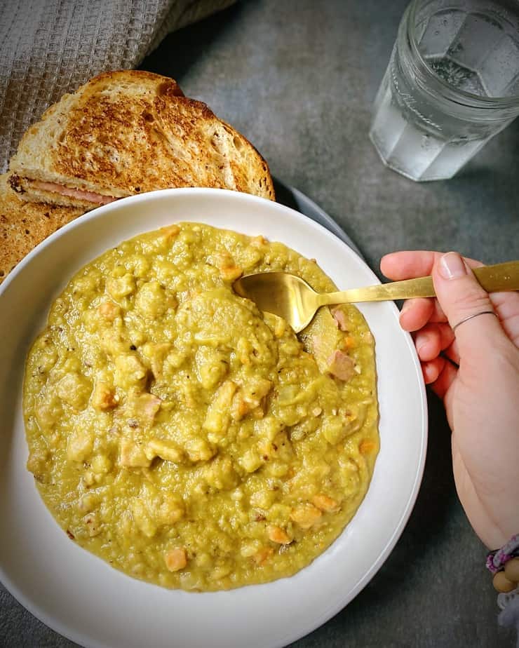 Instant Pot Split Pea Soup - The Almond Eater