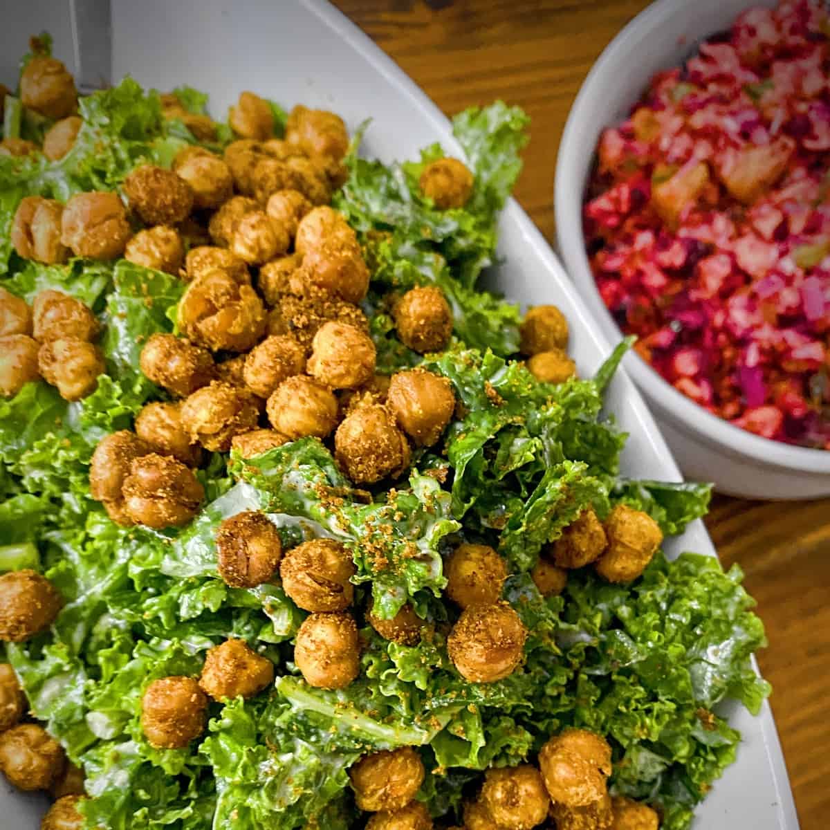 Loaded Kale Salad Bowl - aka The Best Work Day Lunch - Eat Your Way Clean