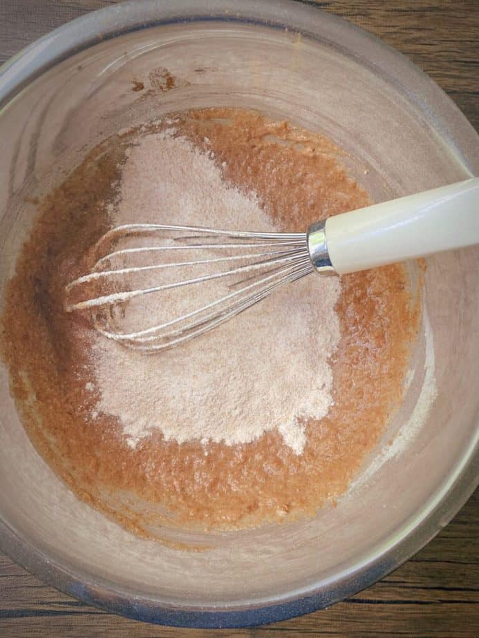 first stage you can use a whisk