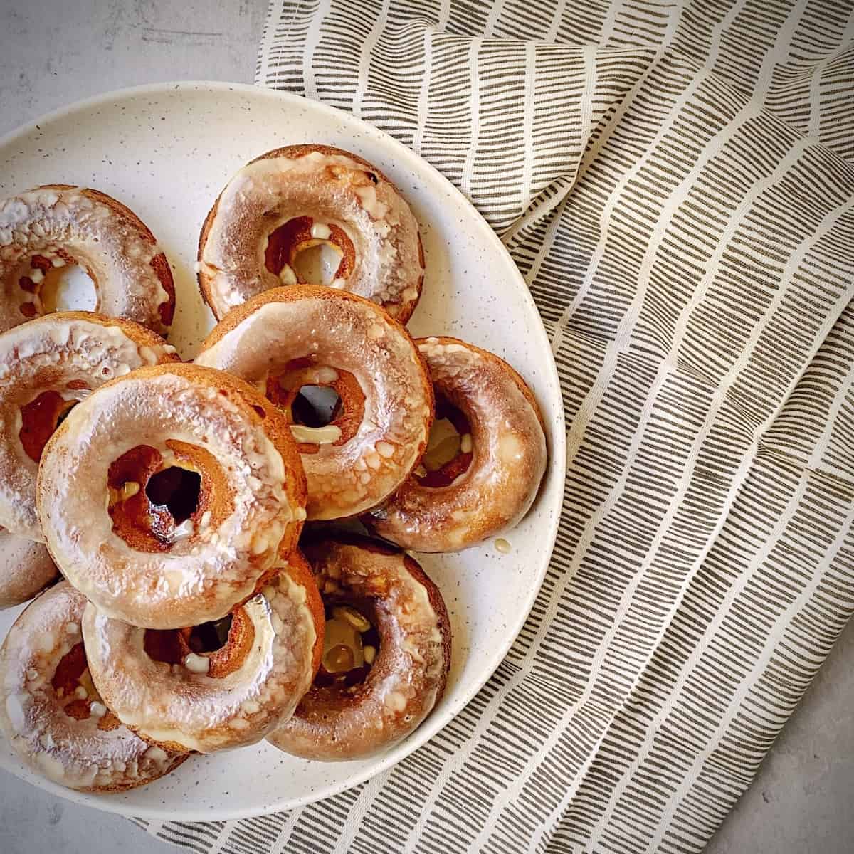 Easy Glazed Baked Donut Recipe - Eating on a Dime