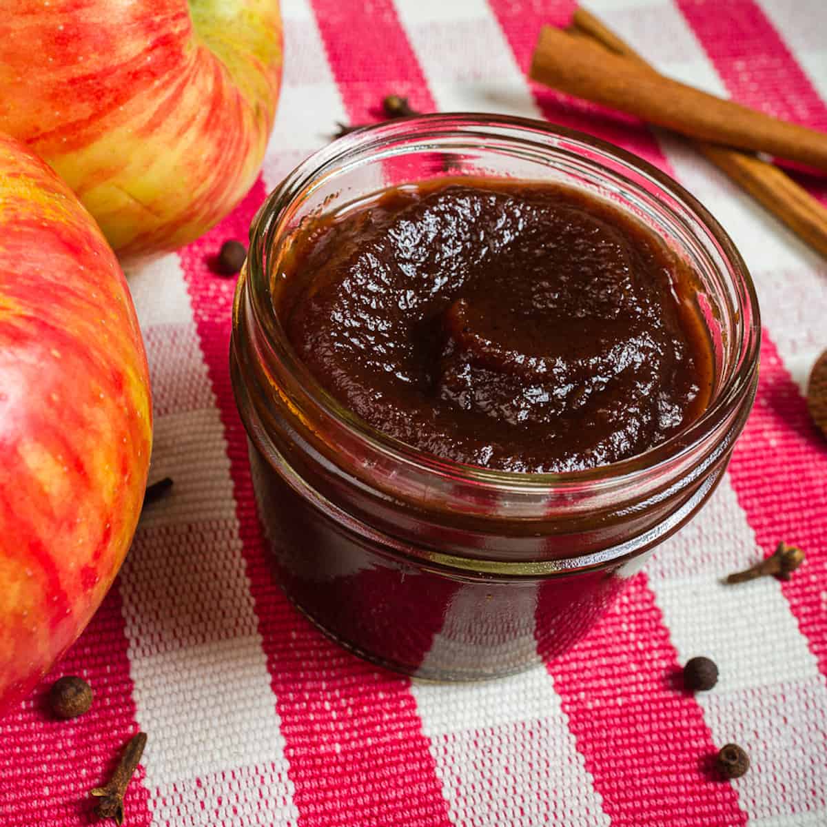 Easy No Peel Spiced Apple Butter Instant Pot or Crock Pot