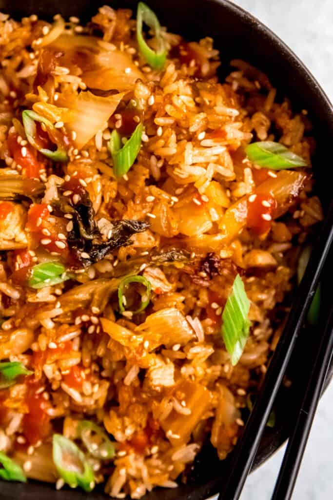BBQ Pork Fried Rice With Kimchi | Confessions of a Grocery Addict