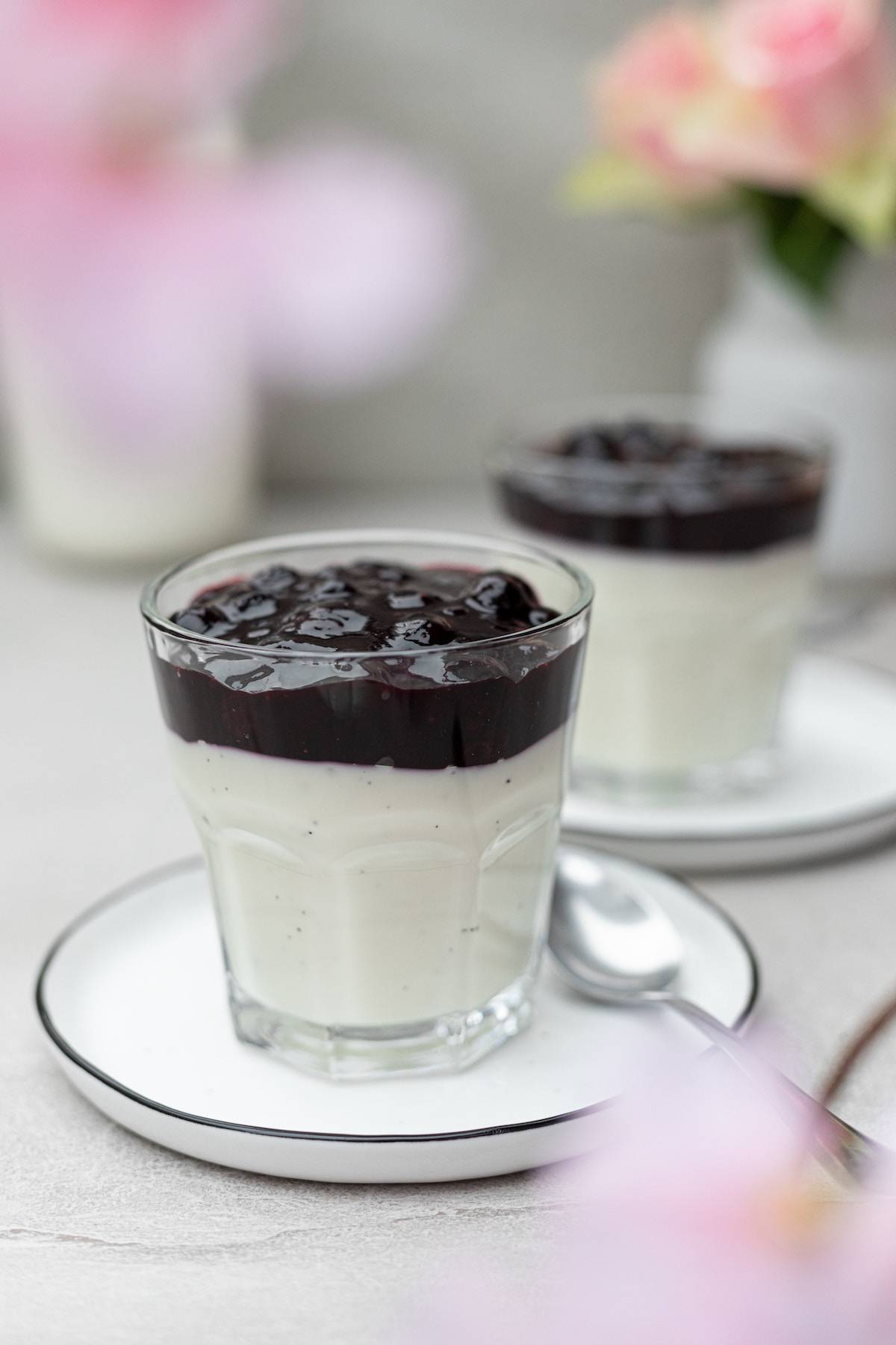 DIY yogurt cups with berry compote.