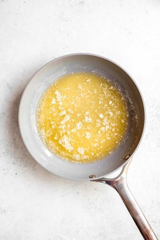 butter melted in an oven-safe 10-inch skillet.
